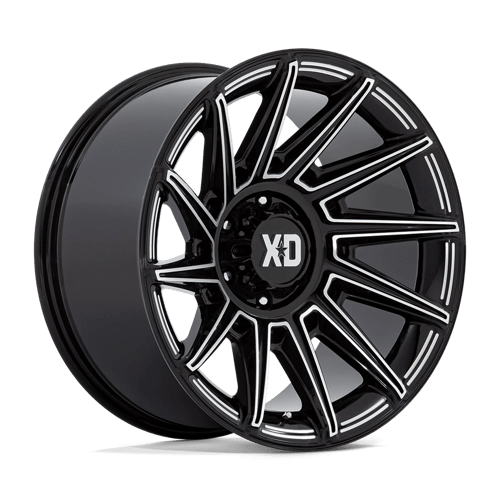 20x10 xd wheels xd867 specter gloss black milled wheel 6x5.5 bolt pattern 18mm offset