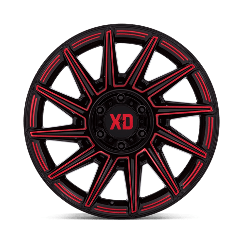 20x10 xd wheels xd867 specter gloss black w red tint wheel 6x5.5 bolt pattern 18mm offset