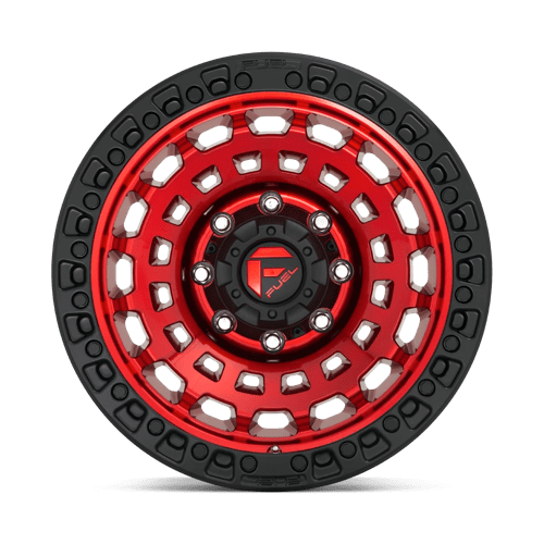 18x9 fuel off-road d632 zephyr candy red black bead ring wheel 6x5.5 bolt pattern 12mm offset
