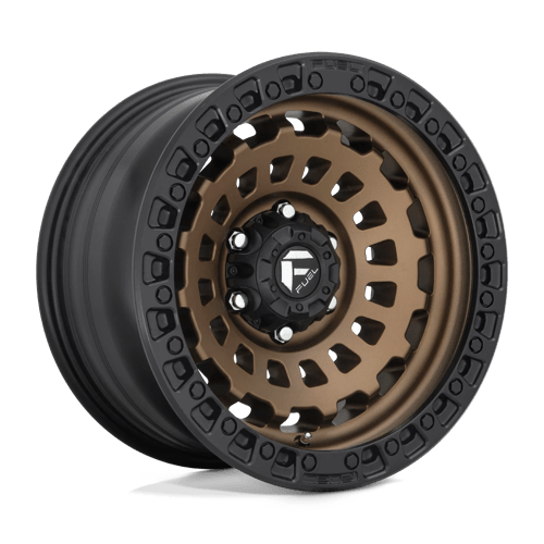 17x9 fuel off-road d634 zephyr matte bronze black bead ring wheel 6x5.5 bolt pattern 12mm offset
