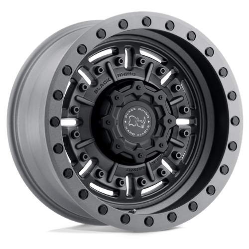 18x9 5 black rhino hard alloys abr abrams textured matte gunmetal wheel 6x5.5 bolt pattern 12mm offset