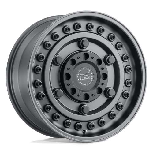 18x9 5 black rhino hard alloys ary armory gun black wheel 6x5.5 bolt pattern 6mm offset