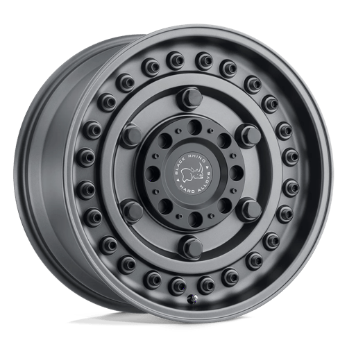 17x9 5 black rhino hard alloys ary armory gun black wheel 6x5.5 bolt pattern 18mm offset