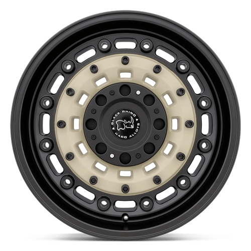 16x8 black rhino hard alloys ars arsenal sand on black wheel 6x5.5 bolt pattern 10mm offset