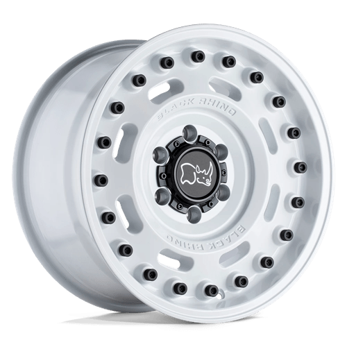 20x9 5 black rhino hard alloys axl axle gloss white wheel 6x5.5 bolt pattern 18mm offset