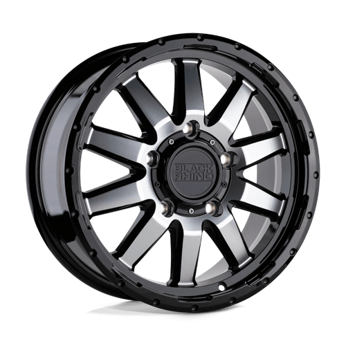 17x7 5 black rhino hard alloys ecn excursion gloss black w mirror face wheel 6x5.5 bolt pattern 35mm offset