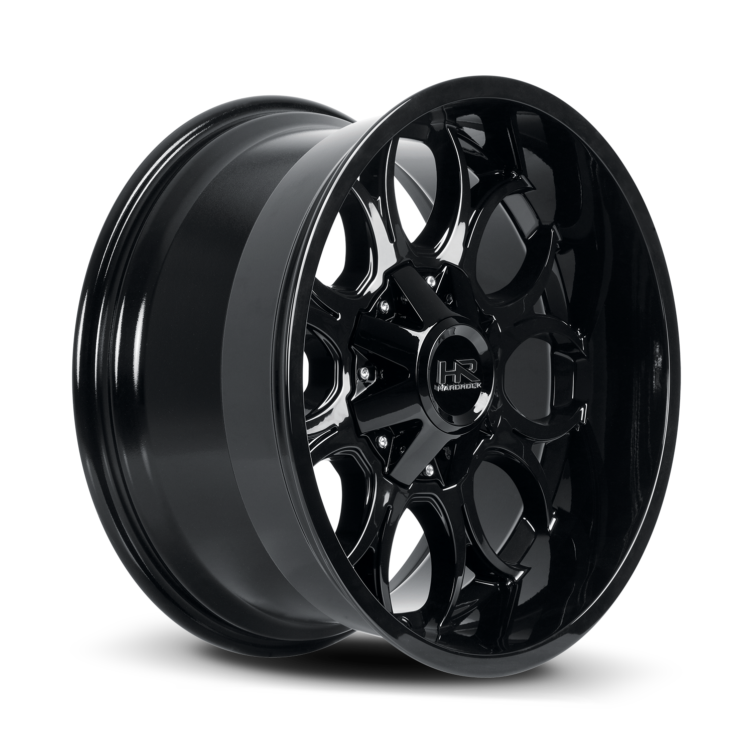 20x9 Hardrock Offroad H713 Horseshoe Gloss Black Wheel 6x5.5 Bolt Pattern 20mm Offset