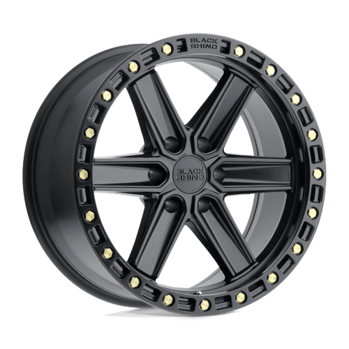20x9 5 black rhino hard alloys hds henderson matte black w brass bolts wheel 6x5.5 bolt pattern 18mm offset