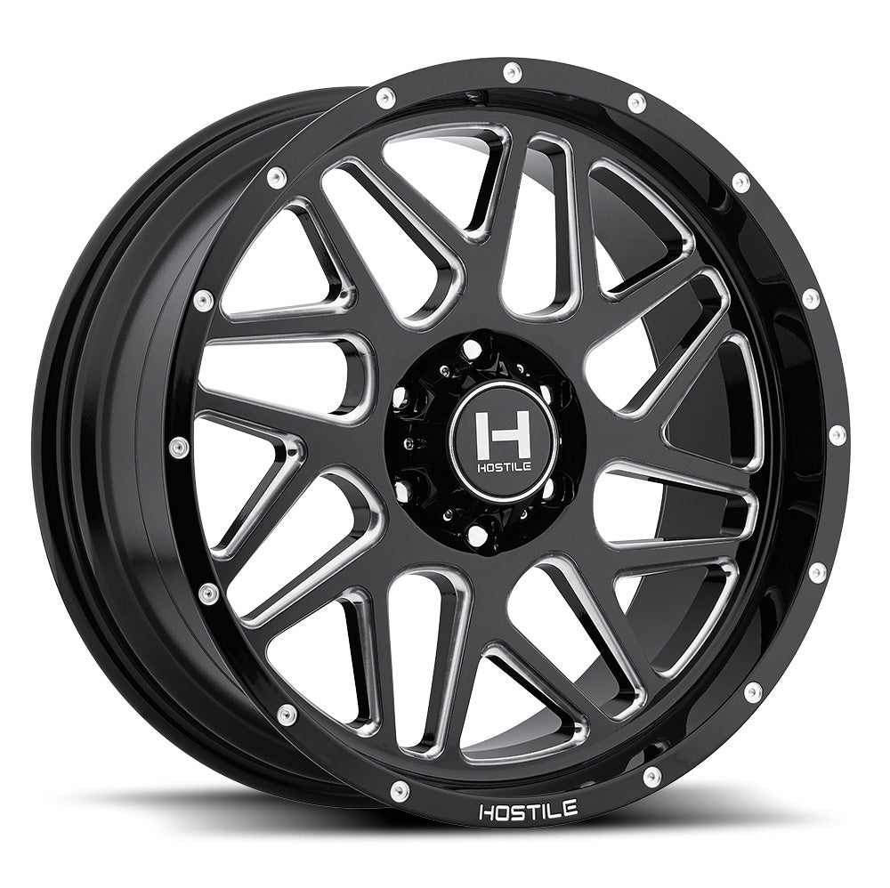 20x10 hostile wheels h108 sprocket blade cut wheel 6x5.5 bolt pattern 19mm offset