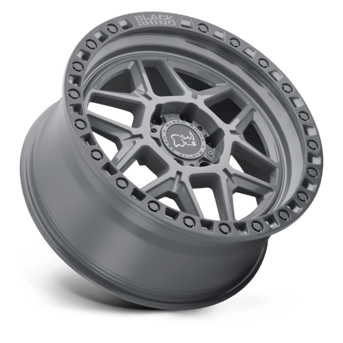 17x9 black rhino hard alloys kls kelso battleship gray w black ring wheel 6x5.5 bolt pattern 12mm offset