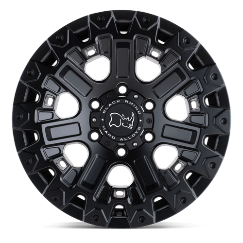 17x9 5 black rhino hard alloys zrk ozark matte black wheel 6x5.5 bolt pattern 18mm offset