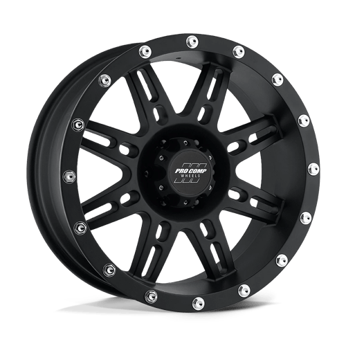 17x9 pro comp alloys pa31 stryker flat black wheel 6x5.5 bolt pattern 6mm offset