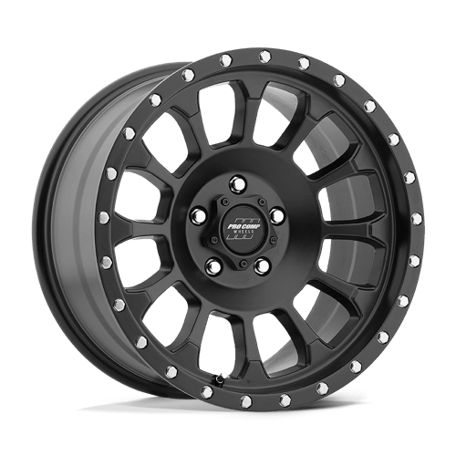 18x9 pro comp alloys pa34 rockwell satin black wheel 6x5.5 bolt pattern 0mm offset