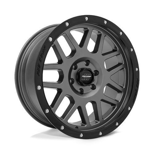 20x9 pro comp alloys pa40 vertigo dark gray w black lip wheel 6x5.5 bolt pattern 12mm offset