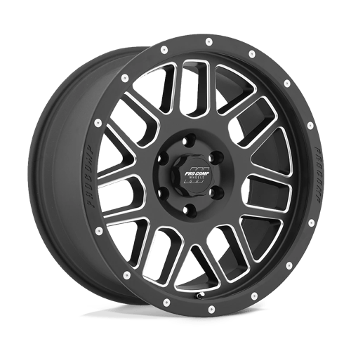 17x9 pro comp alloys pa40 vertigo satin black milled wheel 6x5.5 bolt pattern 6mm offset