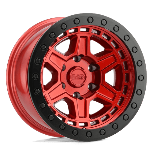 17x9 black rhino hard alloys ren reno candy red w black ring bolt wheel 6x5.5 bolt pattern 12mm offset