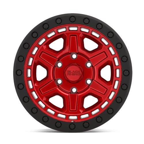 17x9 black rhino hard alloys ren reno candy red w black ring bolt wheel 6x5.5 bolt pattern 0mm offset