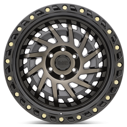17x9 black rhino hard alloys shd shredder matte black w mach dark tint wheel 6x5.5 bolt pattern 12mm offset