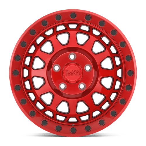 18x9 5 black rhino hard alloys prm primm candy red w black bolts wheel 6x5.5 bolt pattern 12mm offset