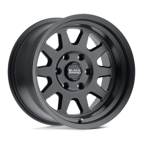 17x9 5 black rhino hard alloys sdm stadium matte black wheel 6x5.5 bolt pattern 18mm offset