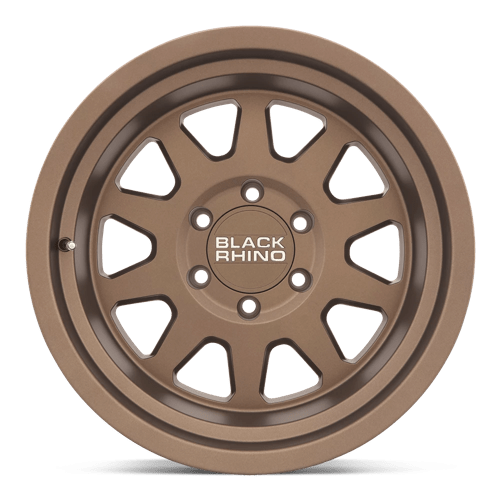 16x8 black rhino hard alloys sdm stadium matte bronze wheel 6x5.5 bolt pattern 10mm offset