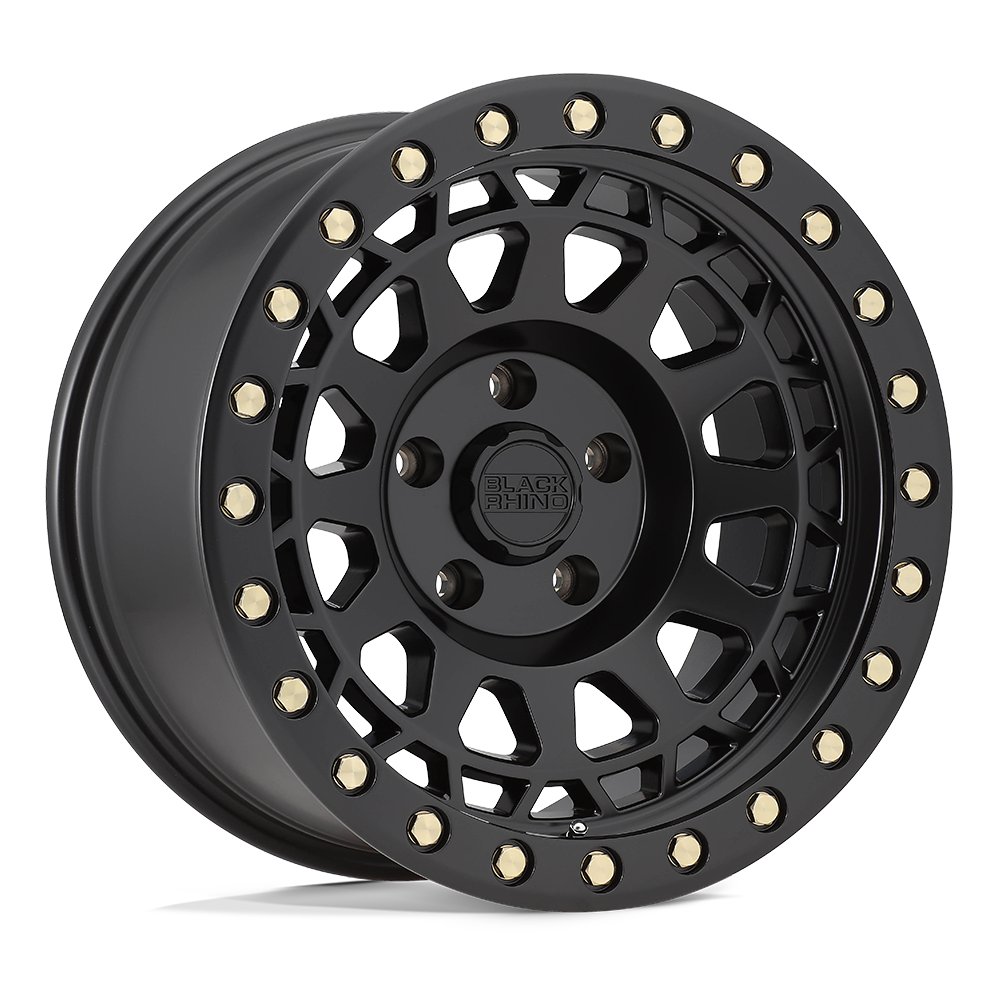 18x9.5 Black Rhino PRM Primm Matte Black Wheel 6x5.5 Bolt Pattern -12 Offset