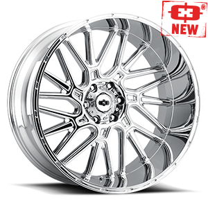 20x12 Vision 404 Brawl Chrome Wheel 6x5.5 Bolt Pattern -51mm Offset