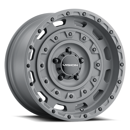20x9.5 Vision 403 Tactical Thrashed Gun Metal Wheel 6x5.5 Bolt Pattern -18mm Offset
