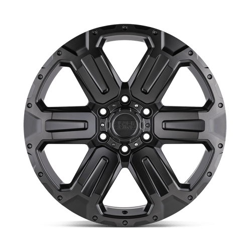 18x9 black rhino hard alloys wka wanaka m gunmetal w brushed face wheel 6x5.5 bolt pattern 12mm offset