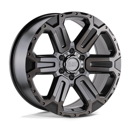 18x9 black rhino hard alloys wka wanaka m gunmetal w brushed face wheel 6x5.5 bolt pattern 12mm offset