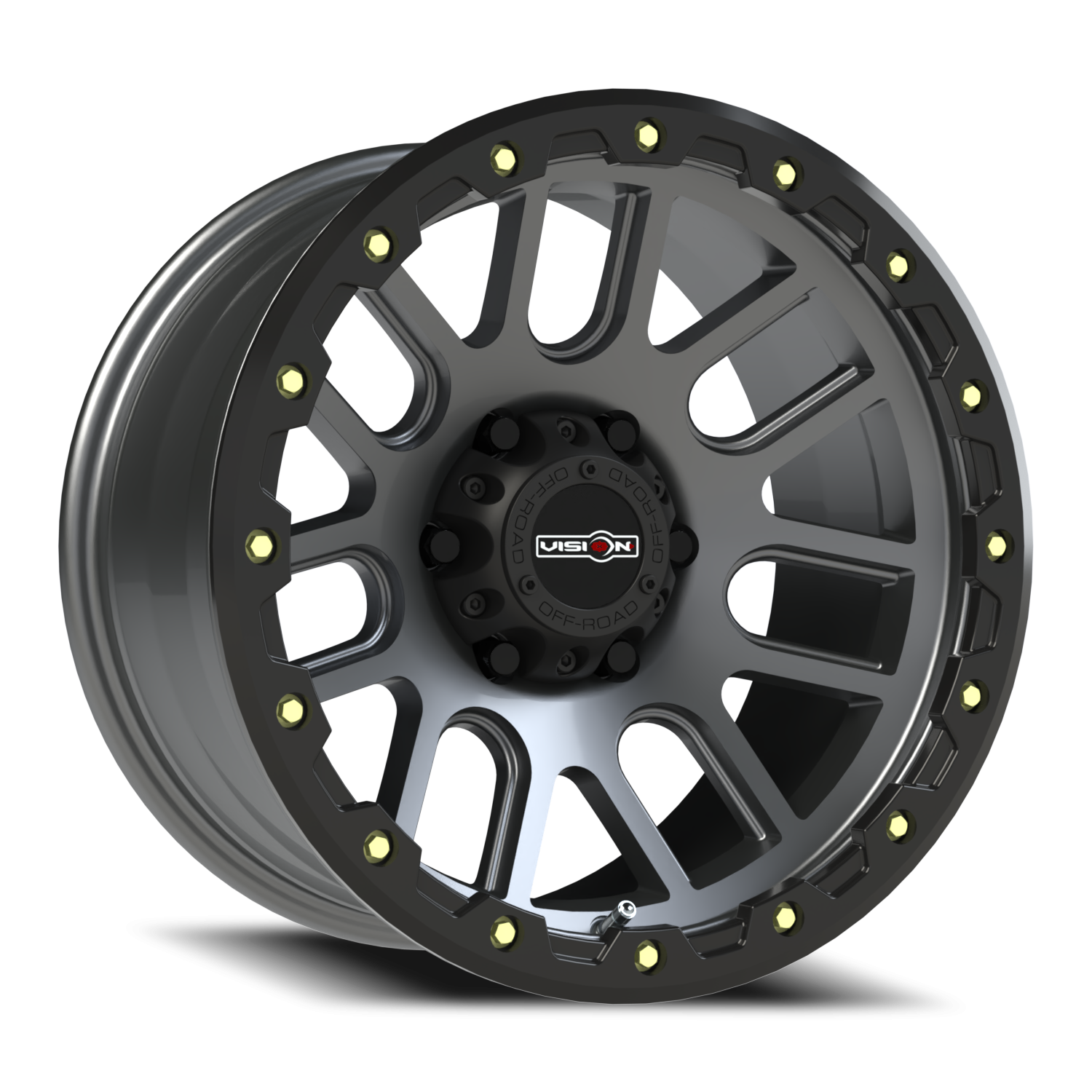 17x9 Vision 111 Nemesis Gunmetal Wheel 6x5.5 Bolt Pattern -12mm Offset
