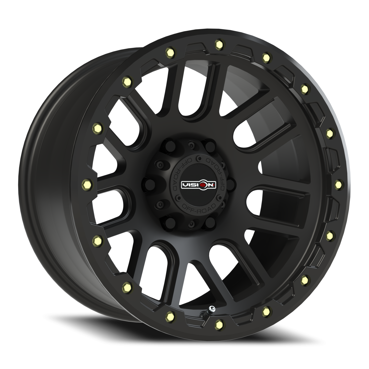 17x9 Vision 111 Nemesis Matte Black Wheel 6x5.5 Bolt Pattern -12mm Offset