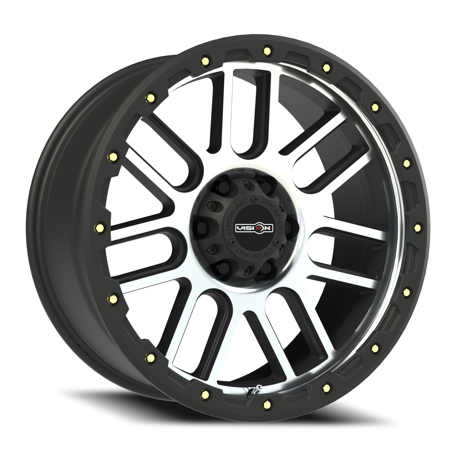 20x9 Vision 111 Nemesis Matte Black Machined Face Wheel 6x5.5 Bolt Pattern 0mm Offset