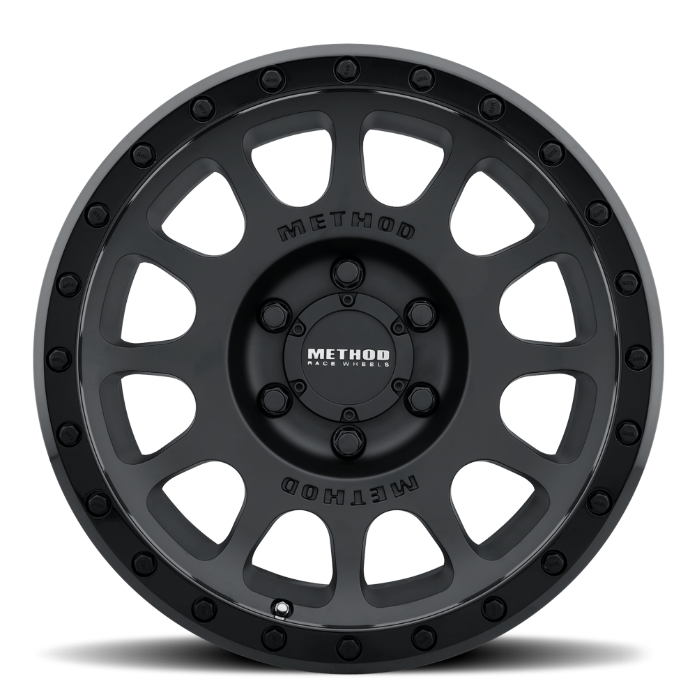 16x8 method race wheels mr305 nv double black wheel 6x5.5 bolt pattern 0mm offset
