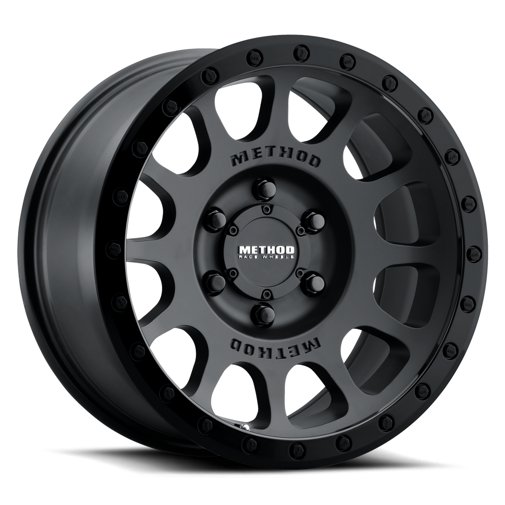 17x8 5 method race wheels mr305 nv double black wheel 6x5.5 bolt pattern 0mm offset