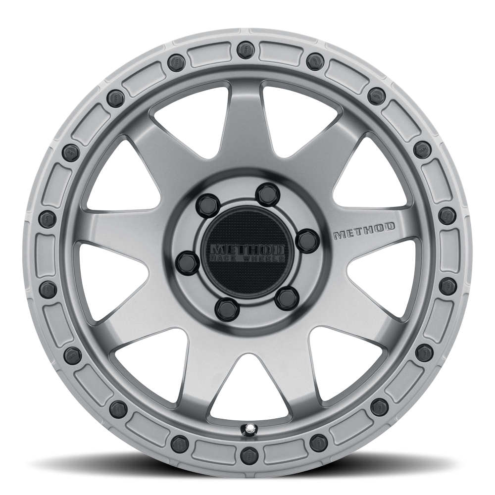 17x8 5 method race wheels mr317 titanium wheel 6x5.5 bolt pattern 0mm offset