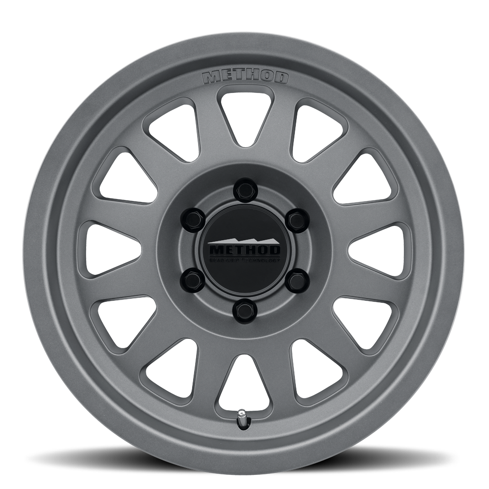 17x8 5 method race wheels mr704 bead grip titanium wheel 6x5.5 bolt pattern 0mm offset