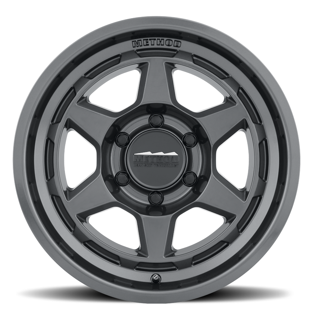 17x8 5 method race wheels mr708 bead grip titanium wheel 6x5.5 bolt pattern 0mm offset