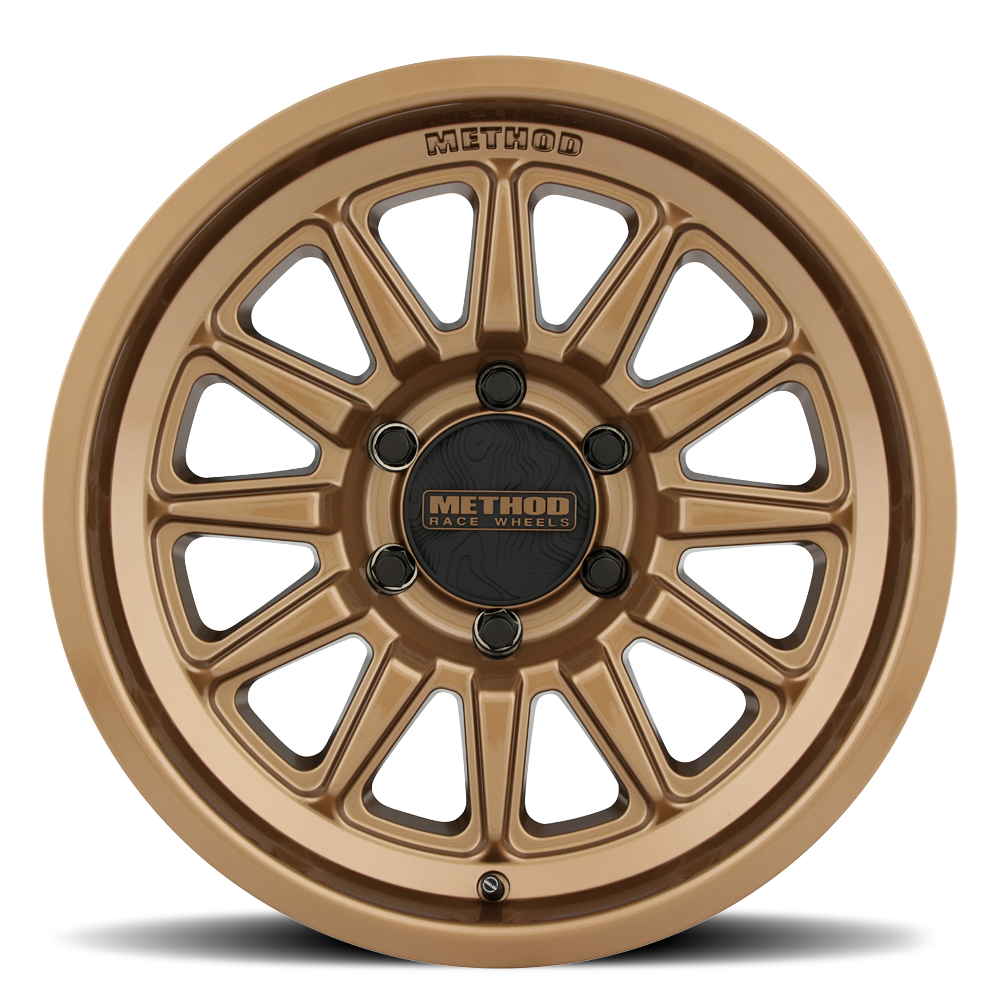17x9 method race wheels mr323 bronze wheel 6x5.5 bolt pattern 38mm offset