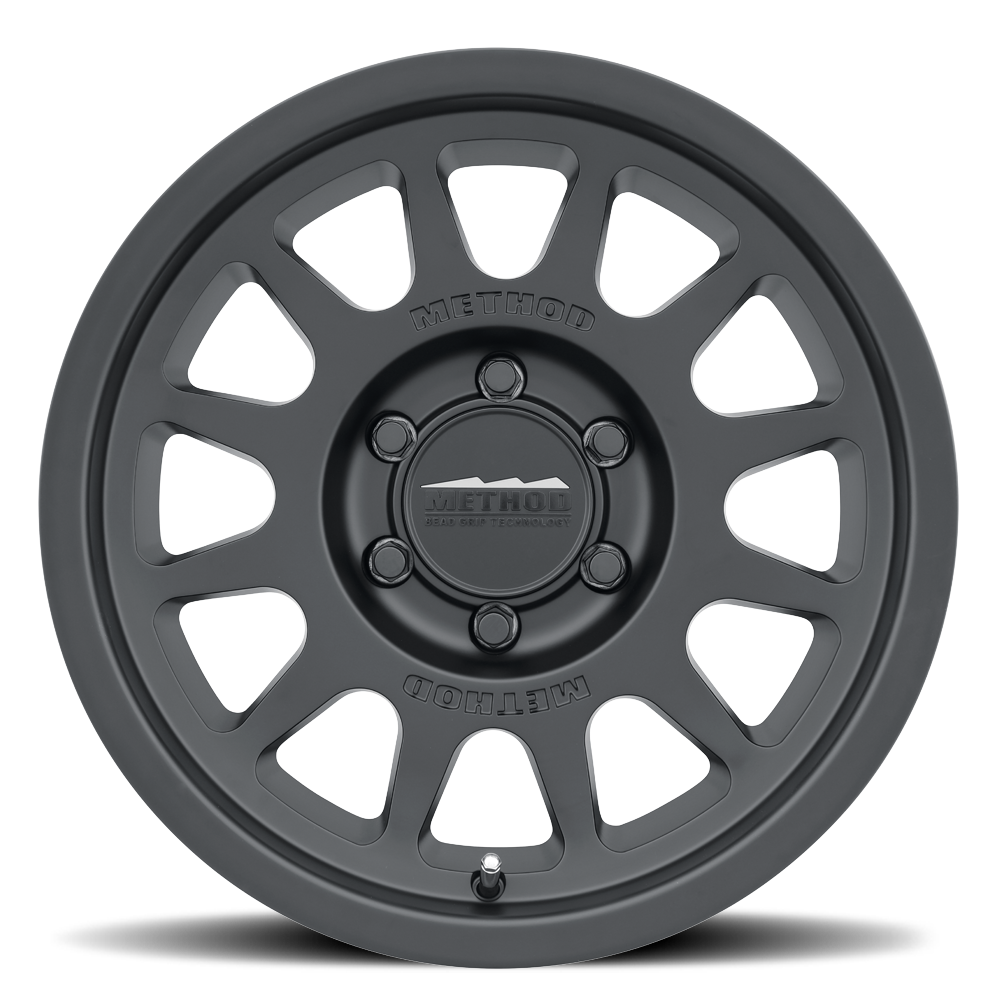 17x9 method race wheels mr703 bead grip black wheel 6x5.5 bolt pattern 12mm offset