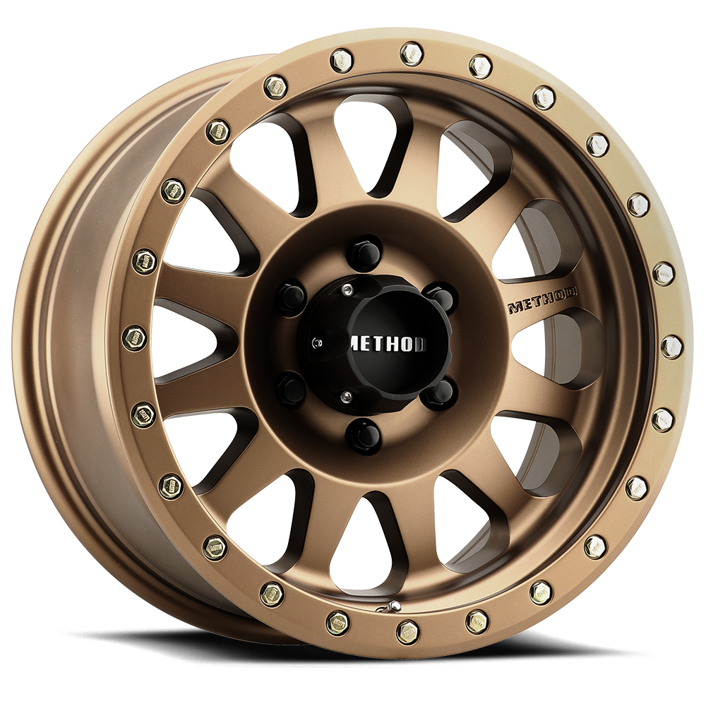 18x9 method race wheels mr304 double standard bronze wheel 6x5.5 bolt pattern 12mm offset