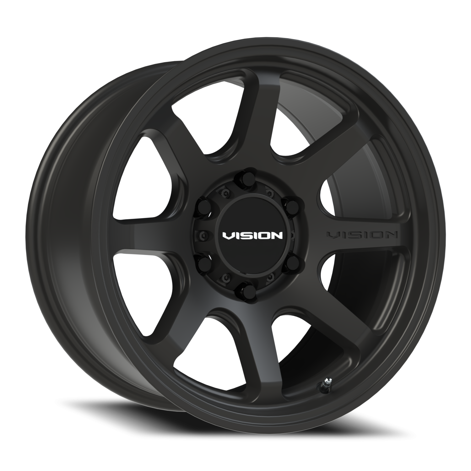 17x9 Vision 351 Flow Satin Black Wheel 6x5.5 Bolt Pattern 20mm Offset