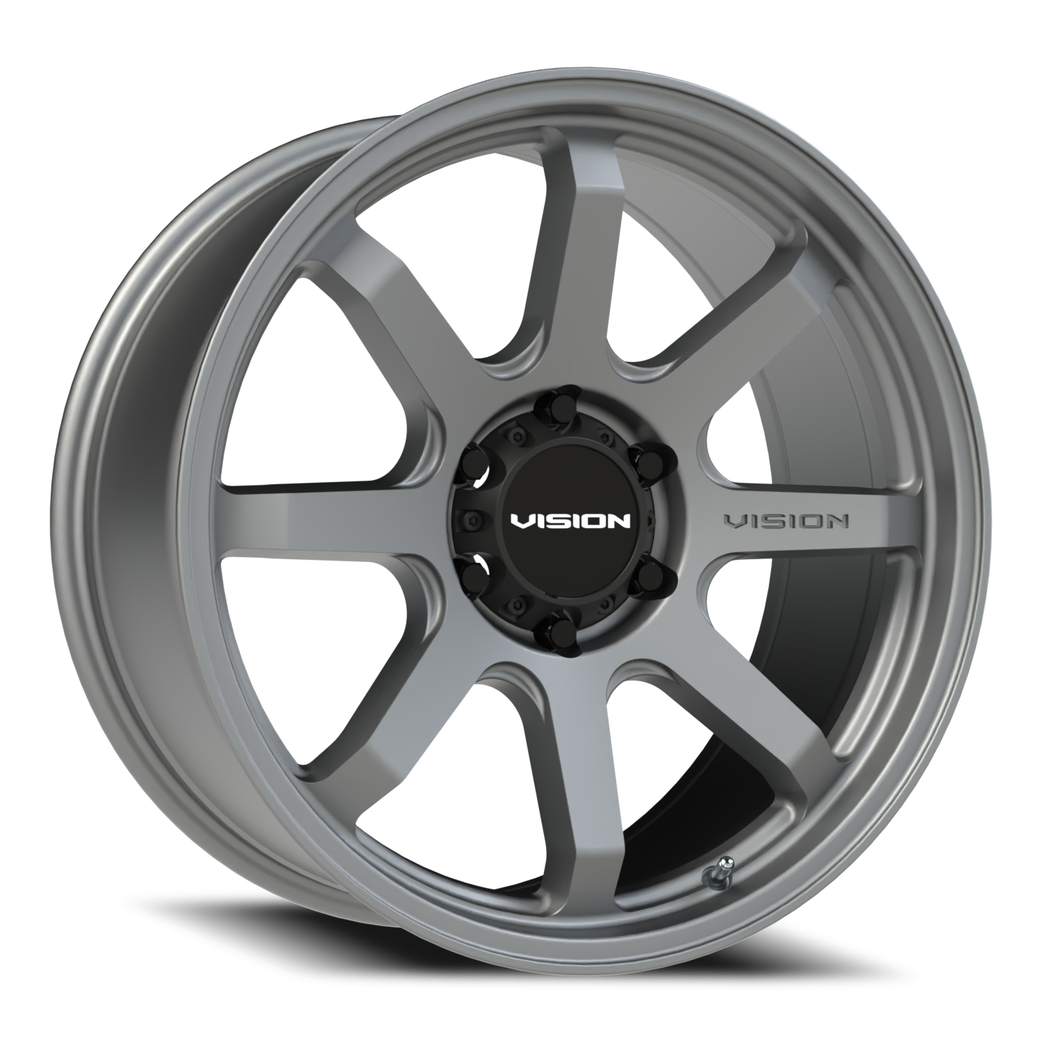 20x9 Vision 351 Flow Satin Grey Wheel 6x5.5 Bolt Pattern 10mm Offset