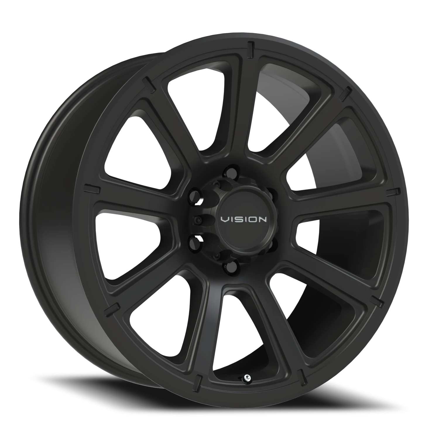 20x9 Vision 353 Turbine Matte Black Wheel 6x5.5 Bolt Pattern 18mm Offset