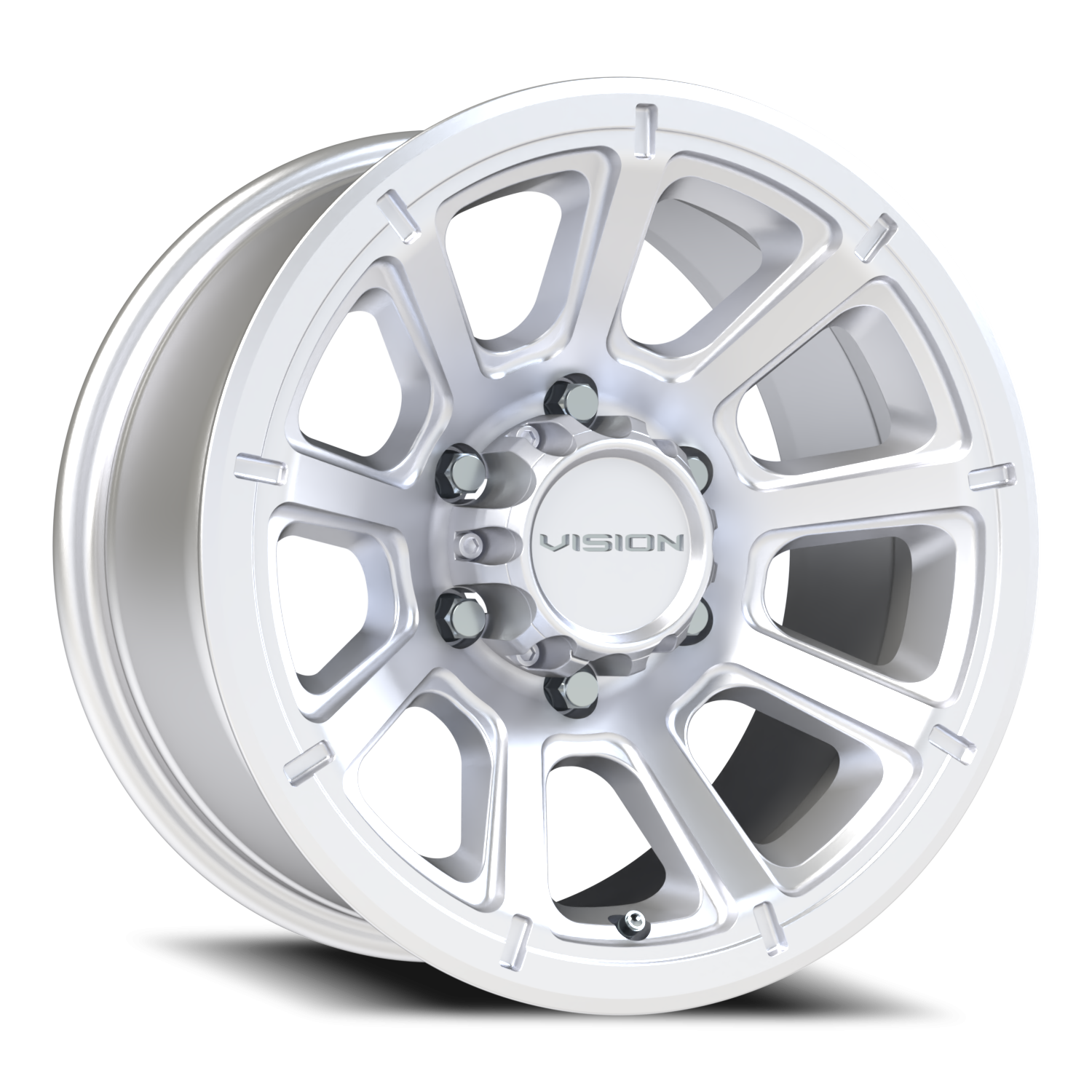 16x8 Vision 353 Turbine Winter Paint-Silver( Salt Resistant) Wheel 6x5.5 Bolt Pattern 0mm Offset