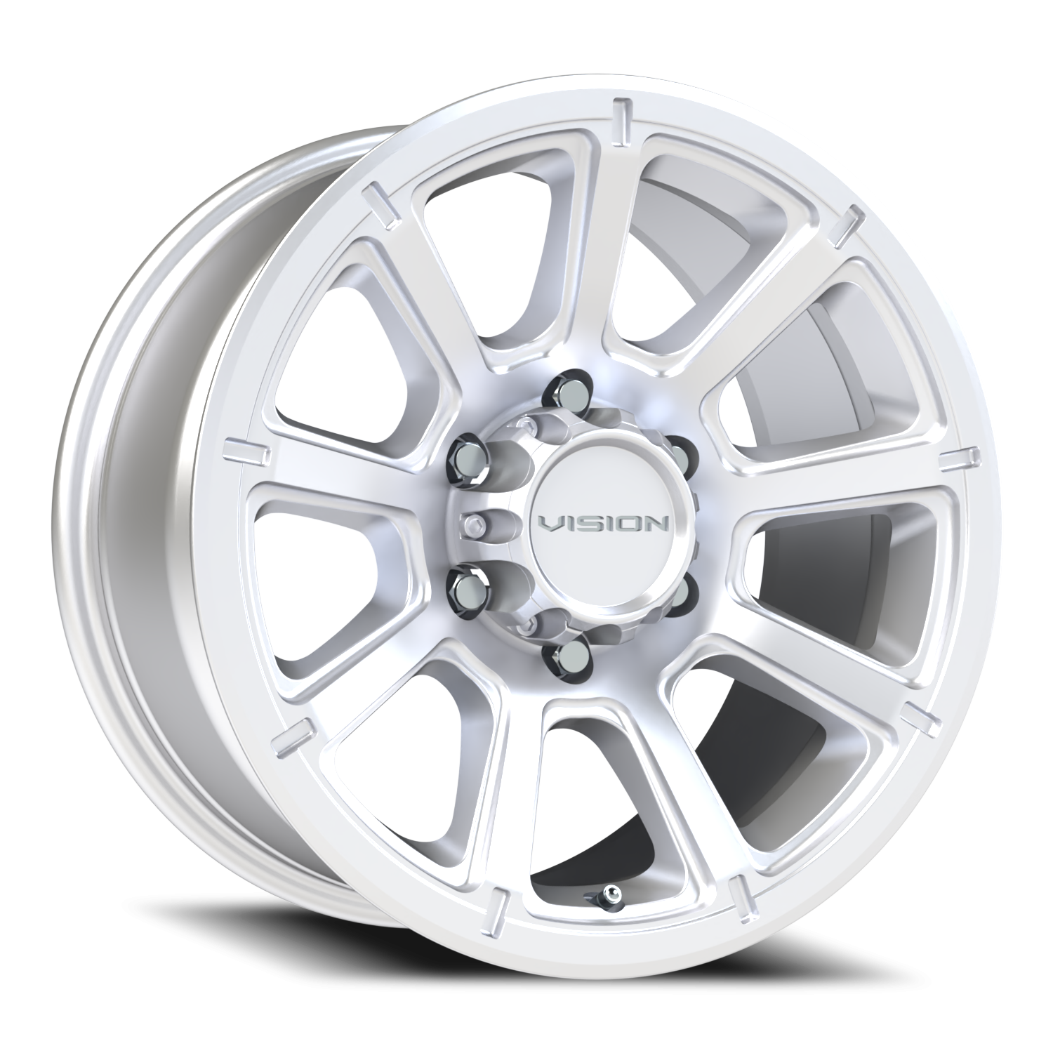 17x8.5 Vision 353 Turbine Winter Paint-Silver( Salt Resistant) Wheel 6x5.5 Bolt Pattern 18mm Offset