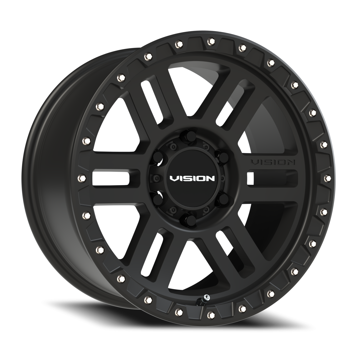 17x9 Vision 354 Manx 2 Satin Black Wheel 6x5.5 Bolt Pattern -12mm Offset