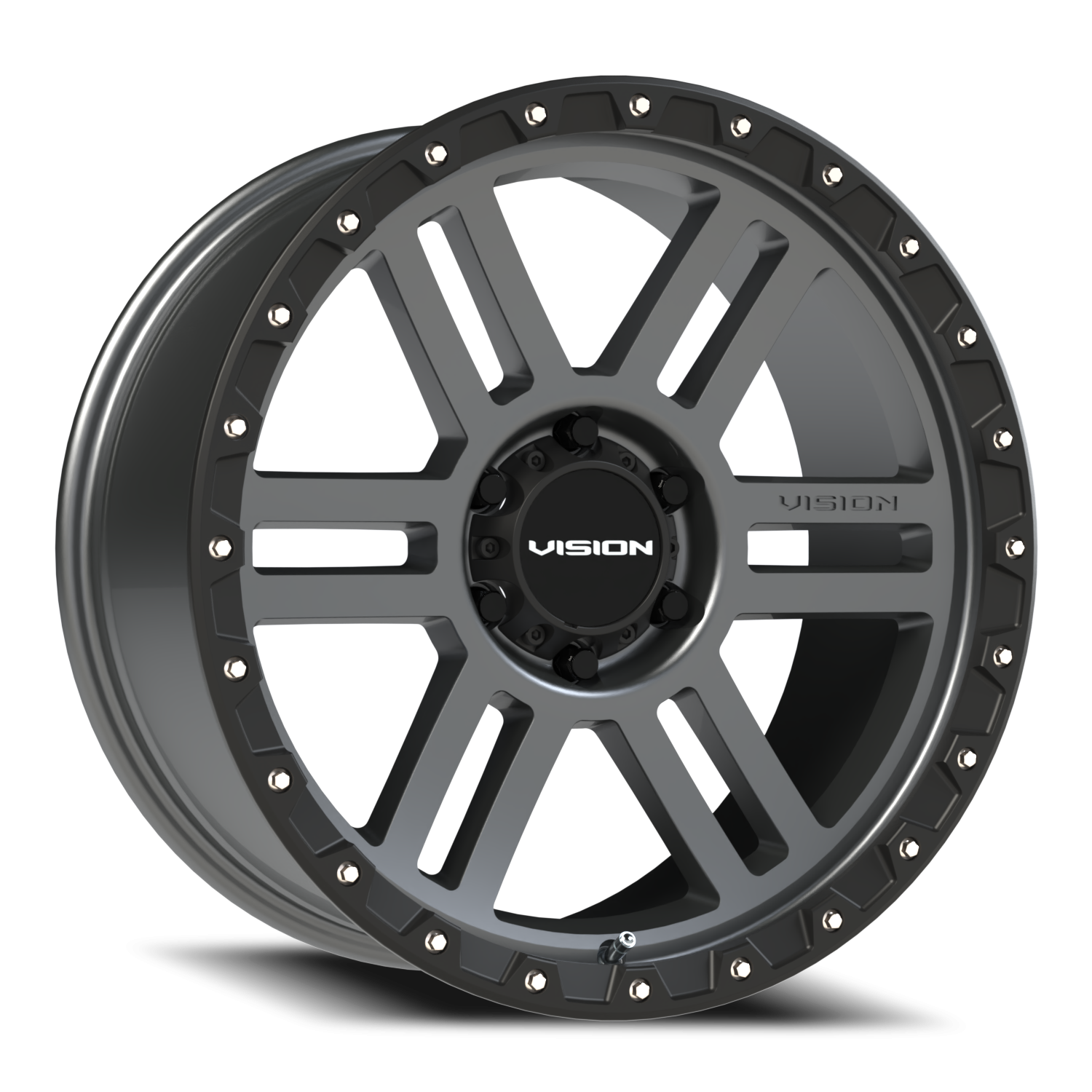 20x9 Vision 354 Manx 2 Satin Grey Wheel 6x5.5 Bolt Pattern 12mm Offset