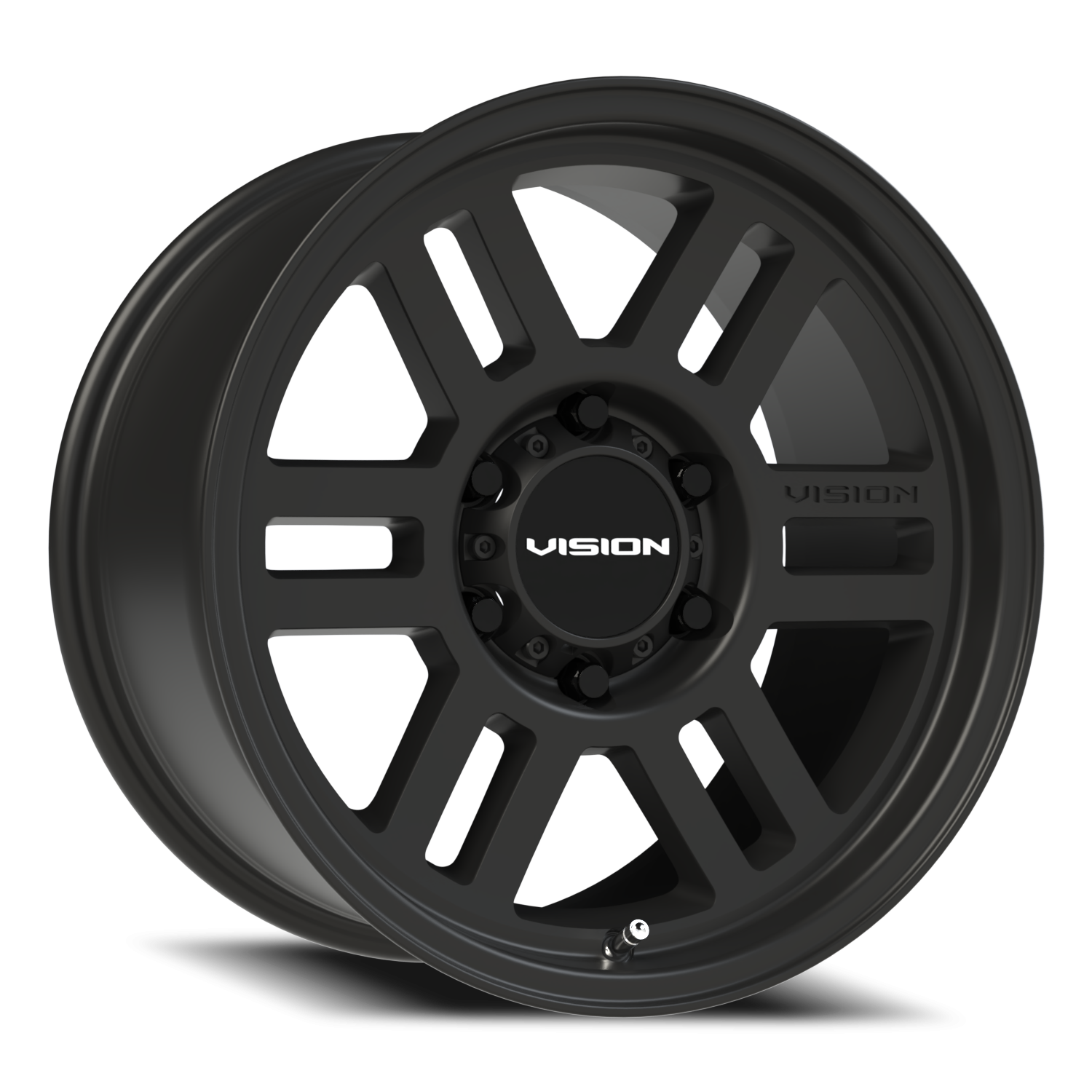 17x9 Vision 355 Overland Satin Black Wheel 6x5.5 Bolt Pattern 18mm Offset