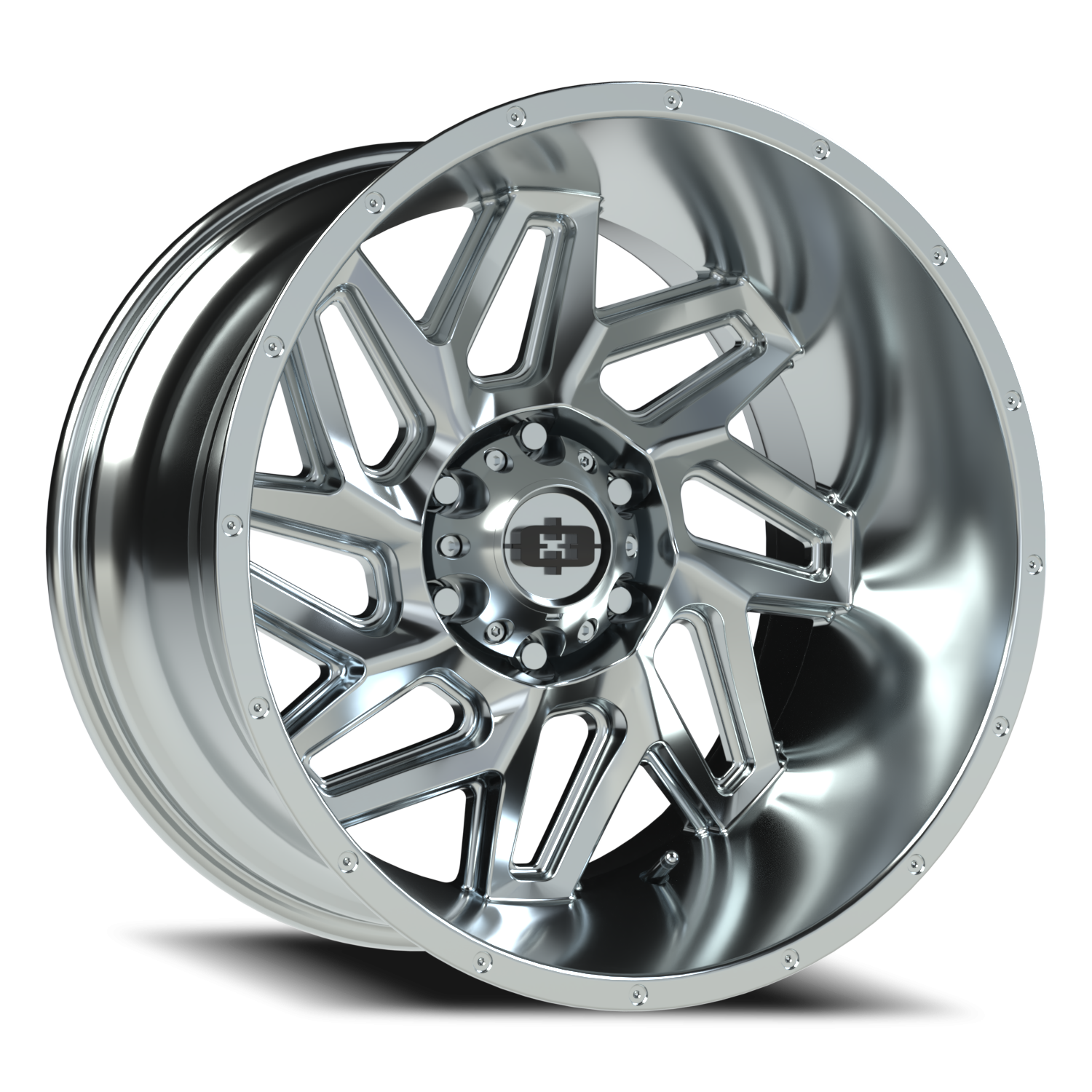 20x12 Vision 361 Spyder Chrome Wheel 6x5.5 Bolt Pattern -57mm Offset